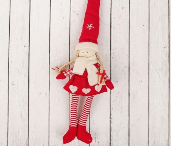 Кукла интерьерная Гномик в колпаке, виды МИКС