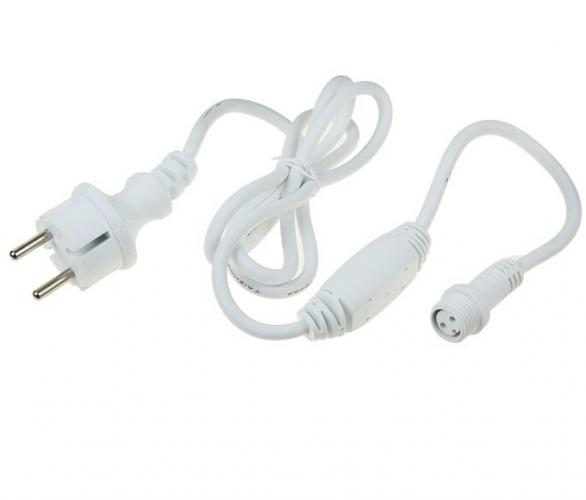 Комплект для подкл. гирлянд Занавес до 6000 LED, Н.Б. Каучук 2W, фикс