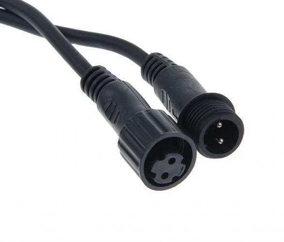 Удлинитель для гирлянд УМС Каучук 2W, Н.Т., 1 метр