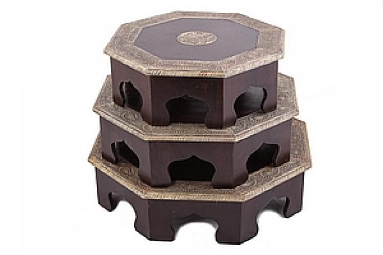 Стол набор из 3-х дерево №52