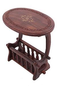 Стол дерево  с инкрустацией №192